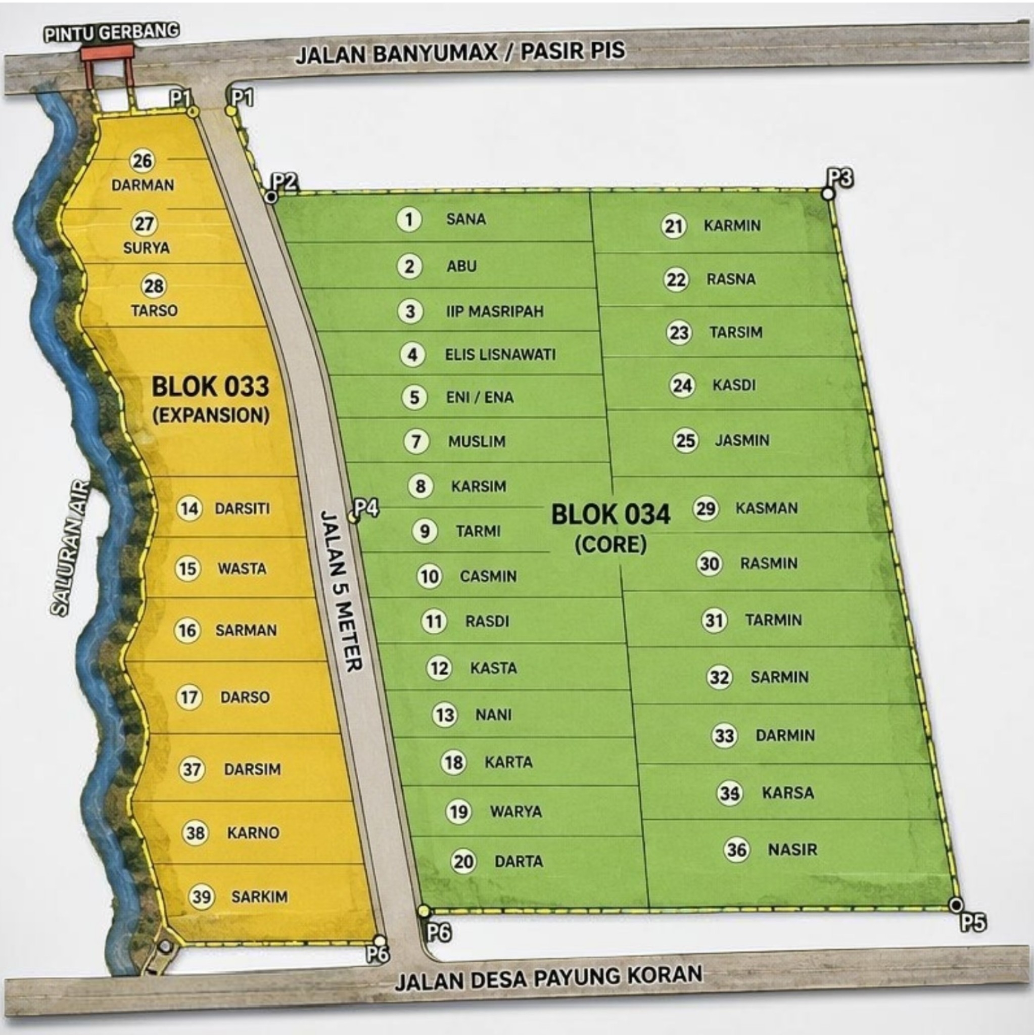 Factory Zone 45.13 Ha Land Control Map